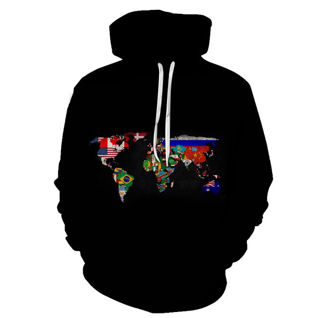 3D Hoodies National flag Canada Hoodies Sweatshirts Fashion Men Women Hoodies Germany/Brazil National flag 3D Hoodie-17