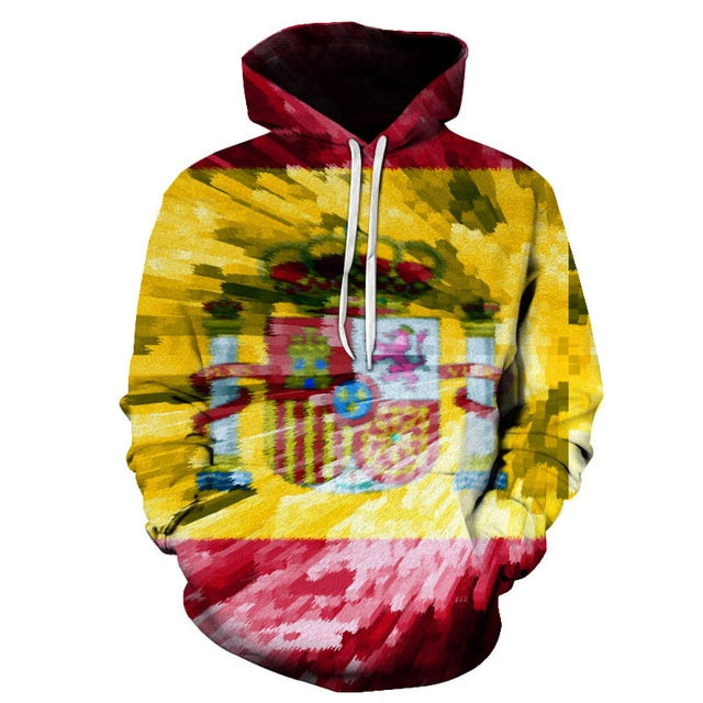 3D Hoodies National flag Canada Hoodies Sweatshirts Fashion Men Women Hoodies Germany/Brazil National flag 3D Hoodie-6