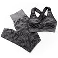 3Pcs Yoga Set Sport Suits Gym Wear Seamless Sportswear Workout Leggings Sports Bra Long Sleeves Crop Tops Fitness Clothing-0